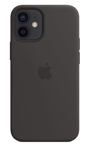 Carcasa de silicona con MagSafe para el iPhone 12 mini - Negro