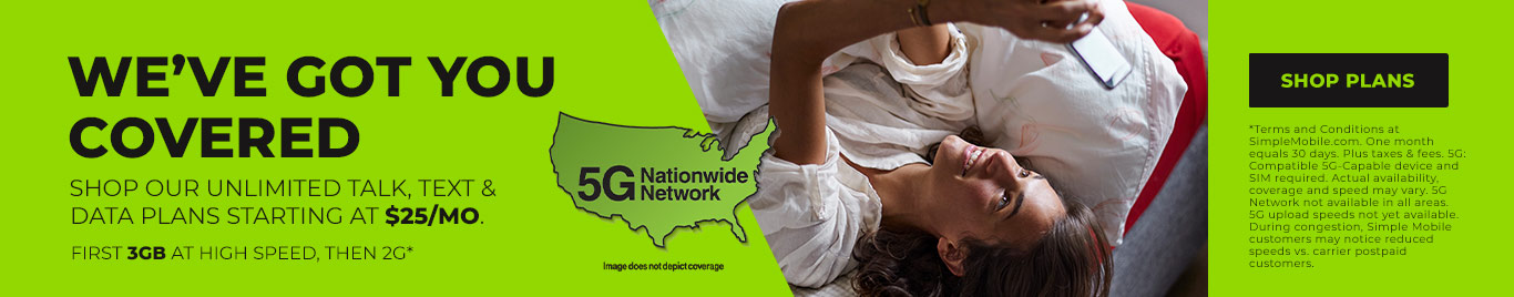 Simple Mobile Coverage Map 2022