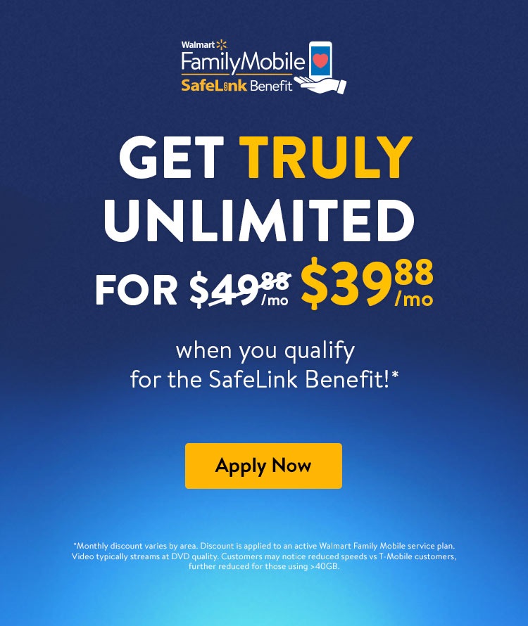 Best Value No Contract Unlimited Phone Plans Walmart Family Mobile